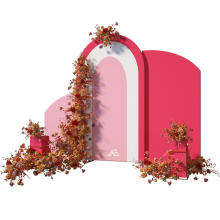 3 Pcs/set Metal Wedding Arch Irregular Flower Stand